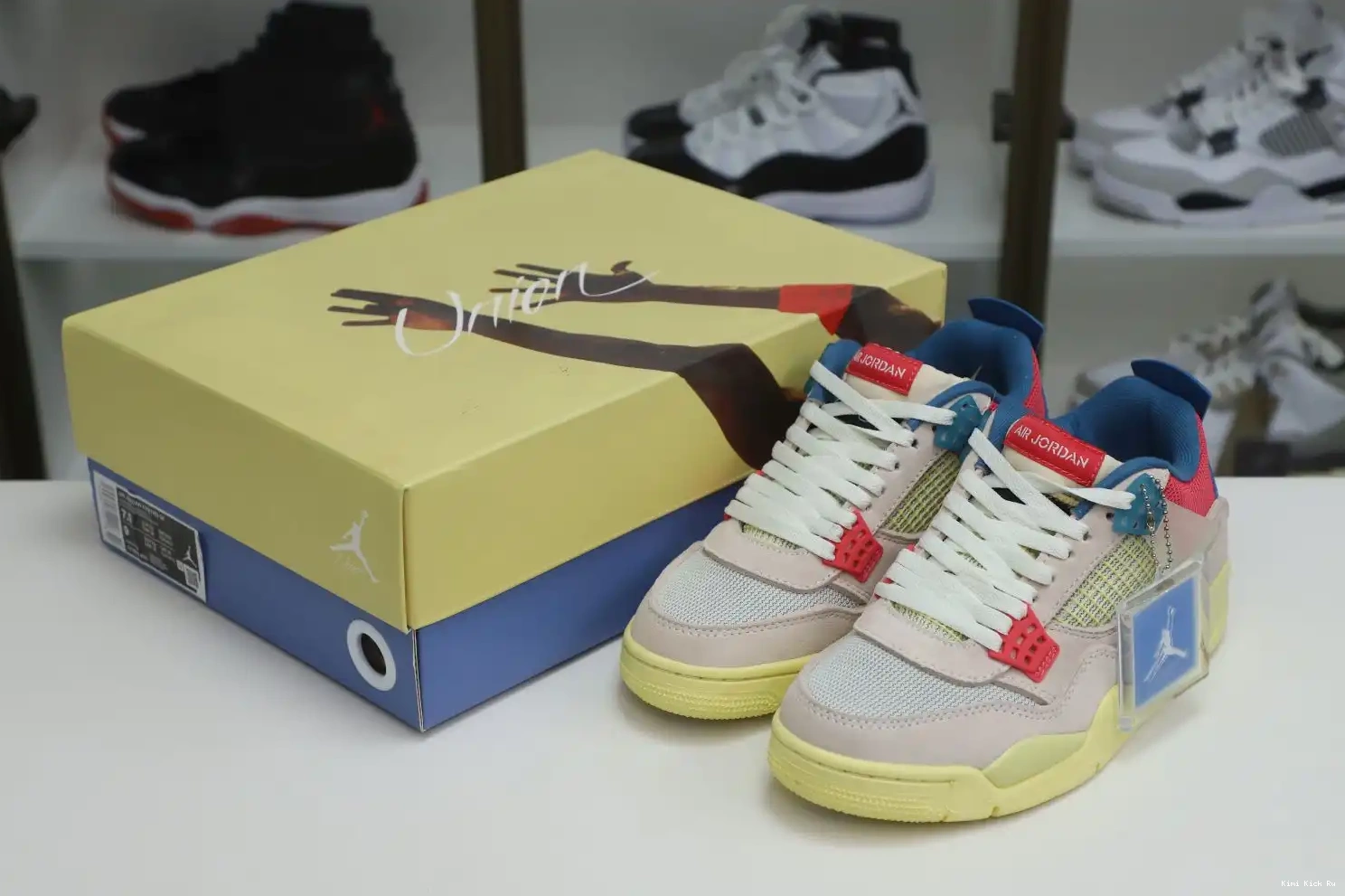 RETRO X 4 'GUAVA Kimikick JORDAN AIR ICE' LA UNION 0804